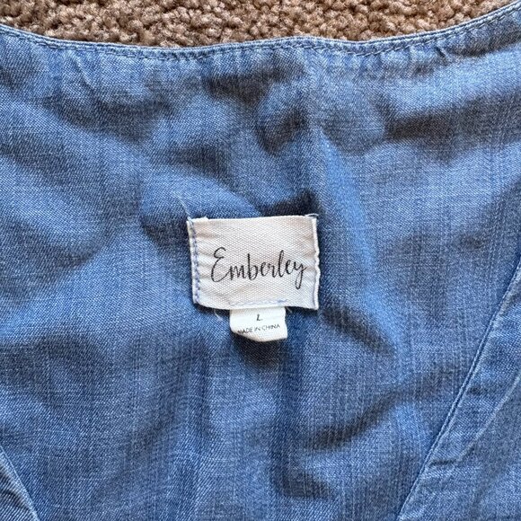 Blue button-down dress - Picture 4 of 5